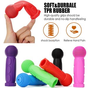 Scooter Grips Kid xe đạp Grips tay lái 22.2mm Tùy chỉnh chống trượt cao su mềm Grips cho MTB xe đạp leo núi phụ kiện xe tay ga - Product Image 5