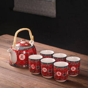 Juego de tetera de estilo <span class=keywords><strong>chino</strong></span> Vintage, juego de tazas de té, 6 tazas - Product Image 5