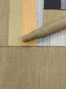 Fabrication couleur personnalisée 240gsm polyester rayonne spandex tissu teint solide pour pantalons