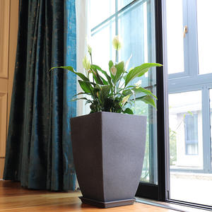 Pot de sol moderne et écologique en résine, expédié directement de l'usine, idéal pour les hôtels, pour Monstera, Money Tree et Plantes Aériennes - Product Image 3