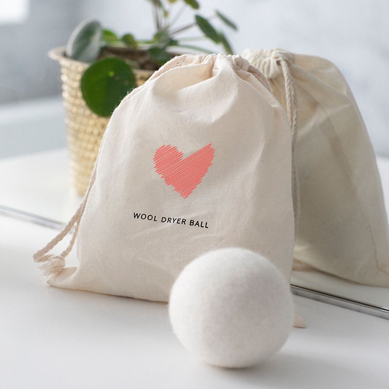 Шарики для сушки белья с логотипом на заказ, шарики ручной работы для сушки органической шерсти XL без химических веществ, без запаха