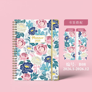 2026 A5 diario semanal planificador cuaderno espiral rayado para mujeres papel grueso universitario con regalo de tapa dura de bolsillo - Product Image 6