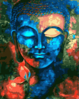 Peinture numérique DIY en dropshipping, images personnalisées de Bouddha, peinture par numéros, peinture à l'huile acrylique faite à la main sur toile pour décoration murale