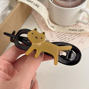 Qianjin kadın kedi saç tokası yeni stil karikatür % saç aksesuarları akrilik yapılmış - Product Image 6