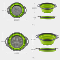 Panier égouttoir rétractable et pliable pour la maison, passoire creuse carrée et ronde, bol de lavage pour fruits et légumes de cuisine