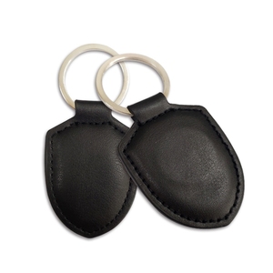 Porte-clés en cuir RFID personnalisé en gros d'usine, porte-clés en cuir NFC avec logo décalé - Product Image 3