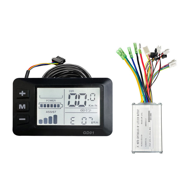 Wholesale 24V 36V 48V Ebike Brushless Motor Universal Drive Controller With G51 GD01 LCD Display Kit