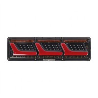 Feu arrière LED séquentiel pour camion et remorque, robuste, 33cm 46cm, COB DRL, Stop, Frein, Clignotant, Marche arrière, 12V 24V, Étanche