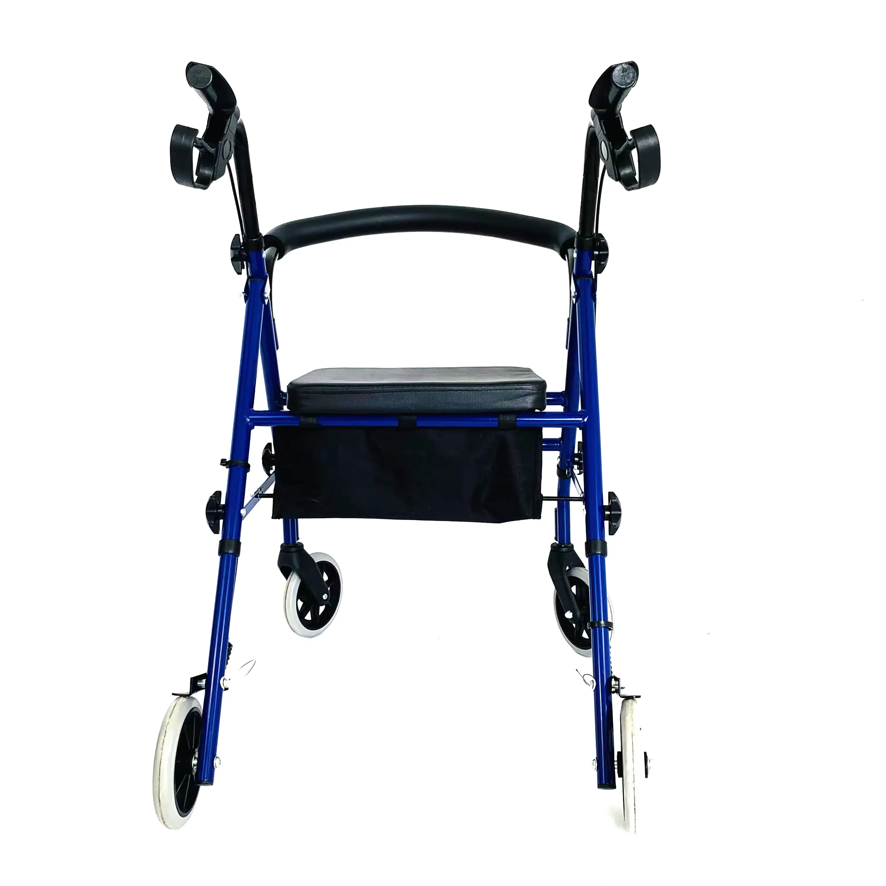 Professionele Nieuwe Ouderlijke Loophulpmiddelen Matel Rolstoel Opvouwbare Draagbare Opvouwbare Rollator Rollator Volwassen Rollator Met Zachte Zitting