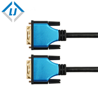 Cable de Video DVI-D Macho a Macho de Zhongshan LJ Electronic LTD, Adaptador DVI 24+1 de Doble Conexión de 1.8M para Proyector, LCD, DVD, TV HD, XBOX