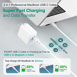 สายเคเบิล USB C to USB C ยาว 1.8 เมตร สำหรับโทรศัพท์แอนดรอยด์ รองรับการชาร์จเร็ว 5A และการถ่ายโอนข้อมูล - Product Image 2