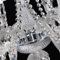 Lustre en cristal de style européen à 8 lumières pour l'éclairage intérieur, design moderne, salon, décoration de mariage