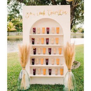 Présentoir mural en bois personnalisé de haute qualité avec design en arche pour la décoration de station de boissons extérieure pour <span class=keywords><strong>mariage</strong></span> et fête - Product Image 1