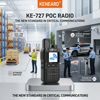 KENEARD KE-727 Talkie-walkie 4G POC à portée mondiale avec positionnement GPS Beidou, batterie 3000 mAh, double carte Nano SIM, radio bidirectionnelle, sortie 2W