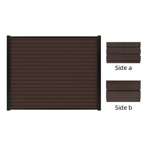 Clôture de jardin moderne étanche et anticorrosion en composite bois-plastique sans peinture pour l'extérieur pour la rénovation de la cour avant - Product Image 5