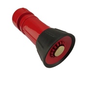 Nozel Pemadam Kebakaran Portabel 1-2.5 Inci DN19 DN25, Semprotan Air Sudut Dapat Diatur Model Kerucut Penuh & Kipas Datar untuk Pemadam Kebakaran Bandara