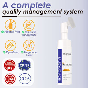 Limpiador Facial de etiqueta privada (nuevo) Blanqueamiento Limpieza profunda Espuma orgánica HEARTLEAF Limpiador Facial de ácido salicílico de árbol de té - Product Image 5