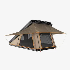 POP alluminio campeggio 4 persone viaggi all'aperto escursionismo tenda da tetto tenda da tetto per auto Z Clamshell Hard Shell Top tenda da tetto all'aperto