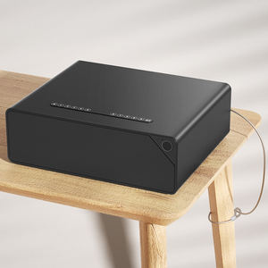 خزنة ذكية صغيرة للمنزل والفنادق مع فتح سريع ببصمة الإصبع وكلمة المرور والمفتاح وتطبيق الهاتف، خزنة آمنة للأسلحة مع كابل أمان - Product Image 1