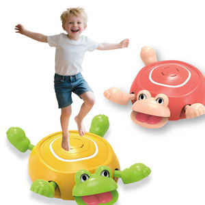 Jouet d'entraînement à l'équilibre pour enfants - <span class=keywords><strong>Jeu</strong></span> amusant et dynamique de traversée de pierres de rivière avec grenouille - Product Image 1