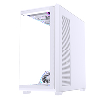 Caja de PC Lovingcool Full Tower, Compatible con Placas Base E-ATX, ATX, MATX e ITX, Paneles de Vidrio Templado Dobles, Refrigeración Líquida AIO de 360 mm