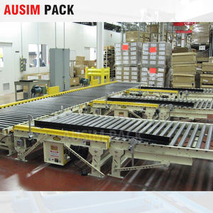 Convoyeur à palettes motorisé de <span class=keywords><strong>style</strong></span> nouveau, transport automatique à rouleaux pulsés pour palettes, bande transporteuse en acier avec matériau en caoutchouc - Product Image 2