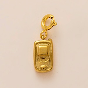 E778 Colgante <span class=keywords><strong>de</strong></span> Acero Inoxidable con Diseño <span class=keywords><strong>de</strong></span> Flor <span class=keywords><strong>de</strong></span> Pez y Circonita, Chapado en Oro <span class=keywords><strong>de</strong></span> 18K, Amuleto <span class=keywords><strong>de</strong></span> Número <span class=keywords><strong>de</strong></span> <span class=keywords><strong>la</strong></span> <span class=keywords><strong>Suerte</strong></span> 7, para Manualidades - Product Image 4