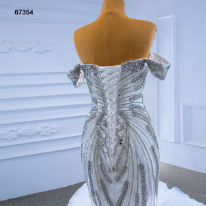 Robes de mariée Jancember RSM67354, nouvelle collection, design tendance, épaules dénudées, pour femmes. - Product Image 5