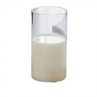 Mug à lait en verre borosilicate haute résistance avec logo personnalisé, 320 ml, compatible micro-ondes et lave-vaisselle, design moderne pour les fêtes