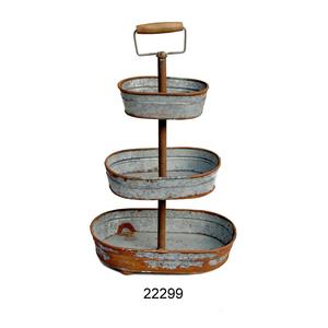 <b>Cake</b> Stand Galvanized 3 <b>Tier</b> Metal <b>Cake</b> Display Stand for Hotel and Weddings Premium Quality Metal <b>Cake</b> Serving Tool - Product Image 3