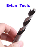 Evian Ensemble de 8 forets pour le travail du bois, 3 mm et 10 mm, forets de précision à pointe conique pour bois dur et bois tendre