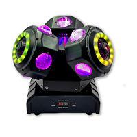 Projecteur de Scène Professionnel 180W 12x10W à Tête Mobile LED RGBW 4-en-1 avec Faisceau Laser Rotatif DMX512 et Activation Sonore IP20 pour DJ, Clubs et Scènes