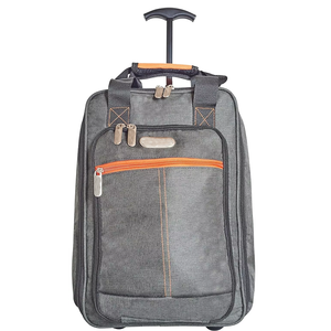 Wholesale Unisex 40x20x25cm 20L Cabin-Approved Fashionable Polyester <strong>Holdall</strong> on Wheels with Zipper Closure <strong>Hand</strong> <strong>Luggage</strong> - Product Image 1