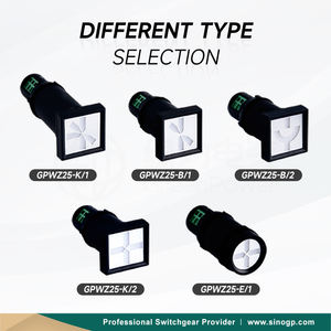 Indicateur de position de GPWZ25-B/2 LED Interrupteur numérique H.V. Indicateur de sémaphore de panneau d'armoire d'appareillage - Product Image 3