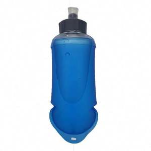 FREE SAMPLE TPU OEM/ODM Portable Collapsible Leakproof Foldable Squeeze Sport Gym Running <b>Bottles</b> Soft Flask <b>Water</b> <b>Bottle</b> - Product Image 2