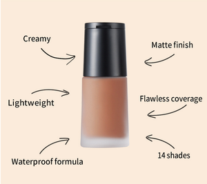 Corrector de base líquida resistente al agua <span class=keywords><strong>2</strong></span> en 1 para tonos de piel oscura Cobertura completa Maquillaje de etiqueta privada - Product Image 3