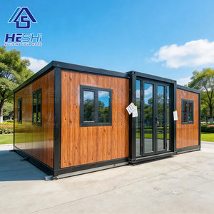 HESHi Modern Container House Office Prefab Modular Wooden Exterior Rectangle Design - Product Image 1