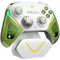 Manette de jeu sans fil tri-mode avec joystick à effet Hall, gyroscope six axes anti-drift pour Switch, Android, iOS, PC