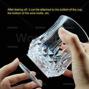 Stiker Alas Gelas Plastik LED Menyala untuk Pernikahan dan Pesta, Perlengkapan Pesta Promosi - Product Image 5