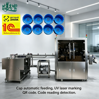 Machine de marquage laser UV automatique pour bouchons de bouteilles avec GS1 One Item One Code et ASL BELGISI pour la production de remplissage de bouteilles d'eau