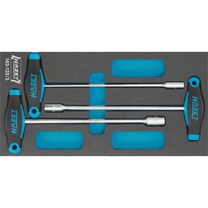 HAZET Jeu d'écrous ∙ avec poignée en T 163-122/3 ∙ Profil à six pans extérieurs ∙ 3 pièces ∙ 8 ∙ 10 ∙ 13 - Product Image 1