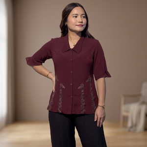 Camisa Elegante para Mujer, Manga Corta, Perfecta para la Oficina, Viajes y Atuendos Diarios, Compre Directamente del Proveedor - Product Image 3