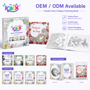 KAIX <span class=keywords><strong>Libro</strong></span> da Colorare per Adulti in Inglese, Grande Formato, 24 Pagine, Arte Floreale da Giardino per Alleviare lo Stress, Regalo, Fornitura al Dettaglio - Product Image 4