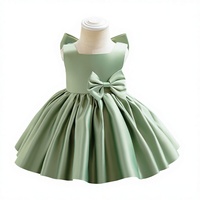 Robe de cérémonie pour enfant, petite fille, demoiselle d'honneur, premier anniversaire, princesse, mariage, spectacle, vacances, transfrontalière, été, nœud papillon