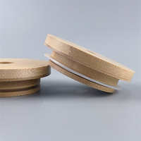 Couvre-bocaux en bambou de 70 mm avec trou pour paille, bonne étanchéité, avec anneau en silicone pour bocaux et bouteilles en verre