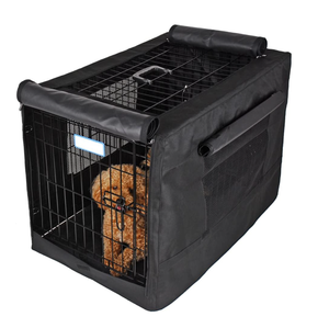 Hundekäfig-Abdeckung Haustier-Zwinger-Abdeckung Hundekäfig mit Doppeltür Langlebiges Oxford-Gewebe - Product Image 1