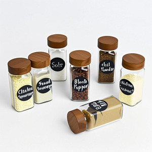 Bocaux à épices en verre de 120 ml et 180 ml, bouteilles de rangement pour assaisonnements avec entonnoir pliable et étiquettes, outils de cuisine et de barbecue, outils pour herbes et épices - Product Image 2