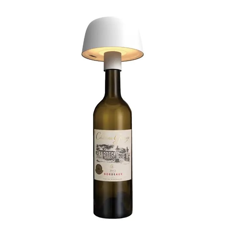 Lámpara de botella de vino RGB recargable IP54 mesa de batería táctil inalámbrica regulable para restaurante Bar