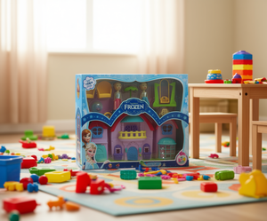 Ensemble de cuisine de jeu Frozen pour filles, ensemble de jeu d'imitation en plastique avec figurines et accessoires, pour les enfants de 5 à 7 ans - Product Image 2