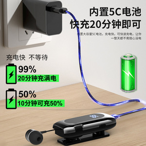 หูฟังบลูทูธกันน้ำหน้าจอดิจิตอล K55 IPX5คลิปติดปกหูฟังไร้สายใช้ได้ยาวนาน - Product Image 5